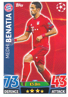 Medhi Benatia Bayern Munchen 2015/16 Topps Match Attax CL #169